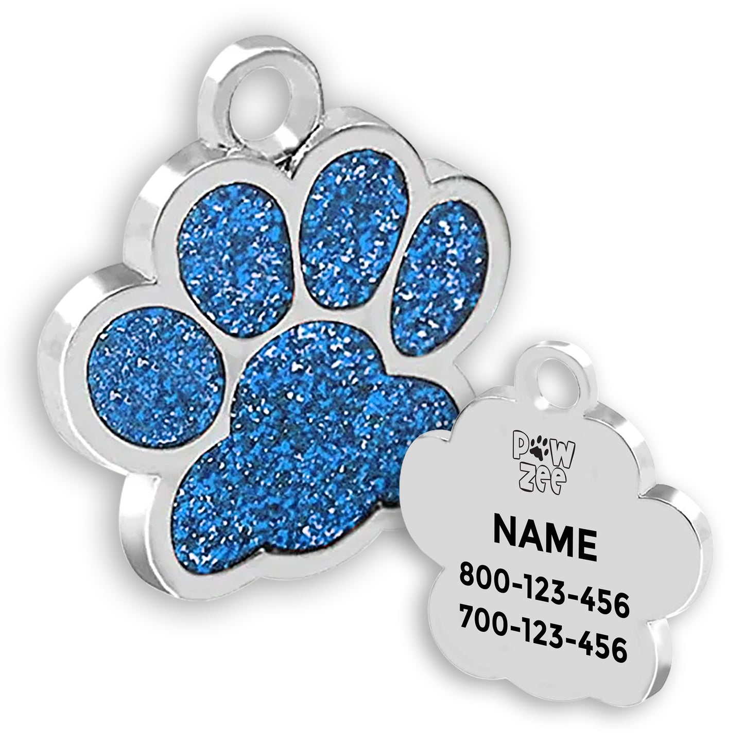 Glitter Pet Tag - Paw