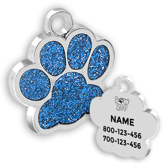 Glitter Pet Tag - Paw