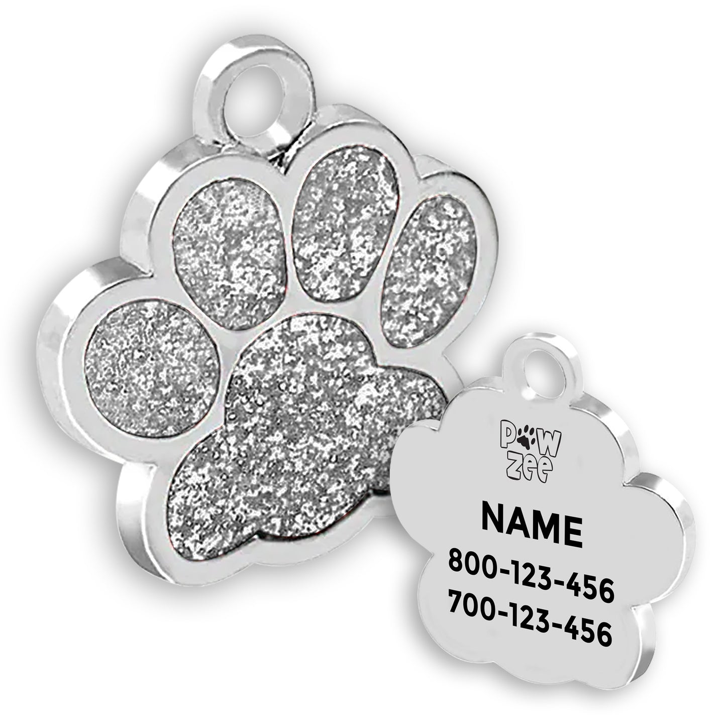 Glitter Pet Tag - Paw