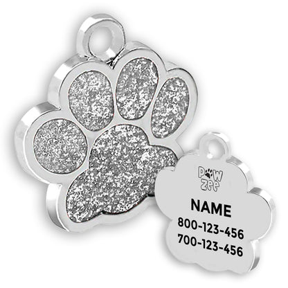 Glitter Pet Tag - Paw