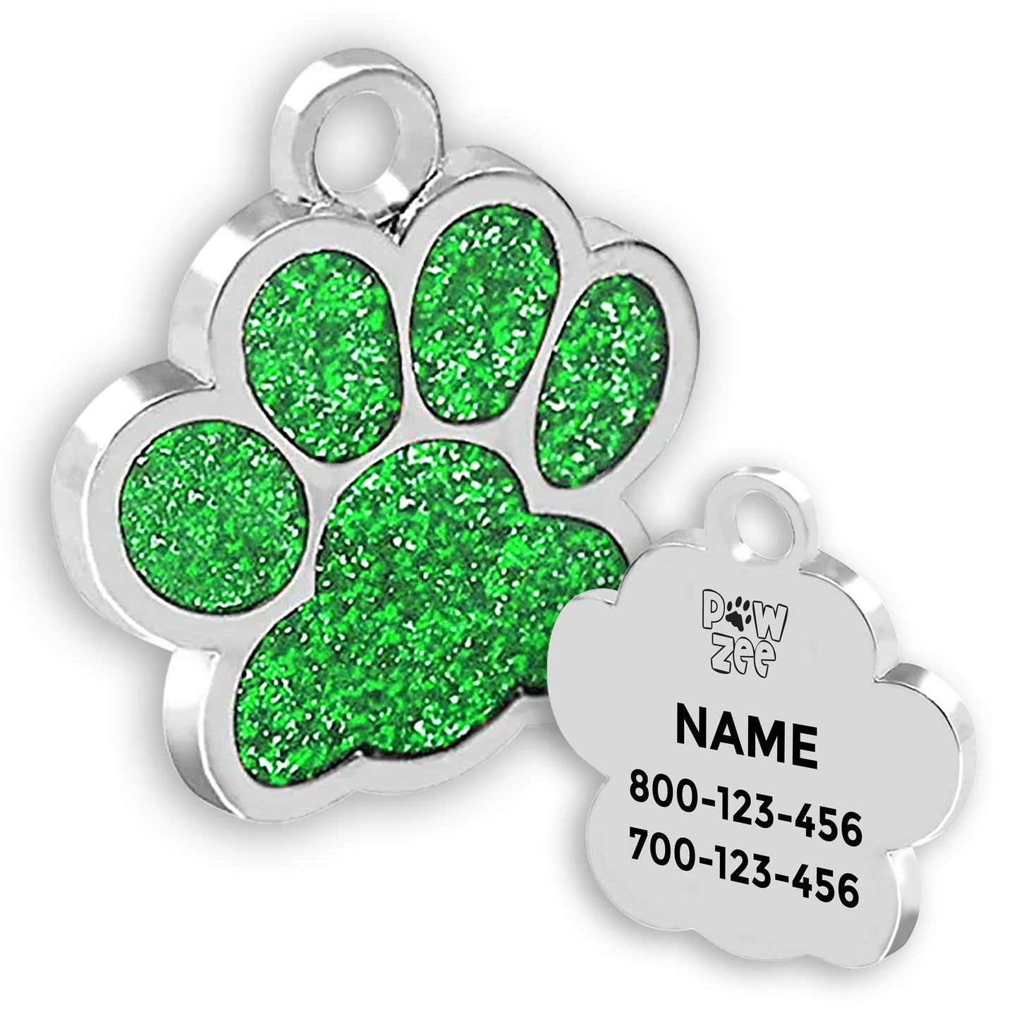 Glitter Pet Tag - Paw
