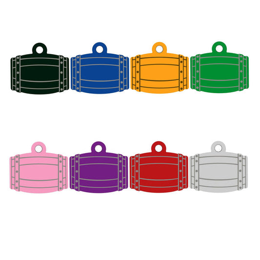 ALUMINUM BARREL PET ID TAG