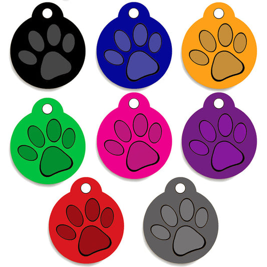 Paw Aluminium Pet Tags