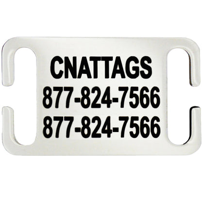 Stainless Steel Pet Tags (Slide-On)